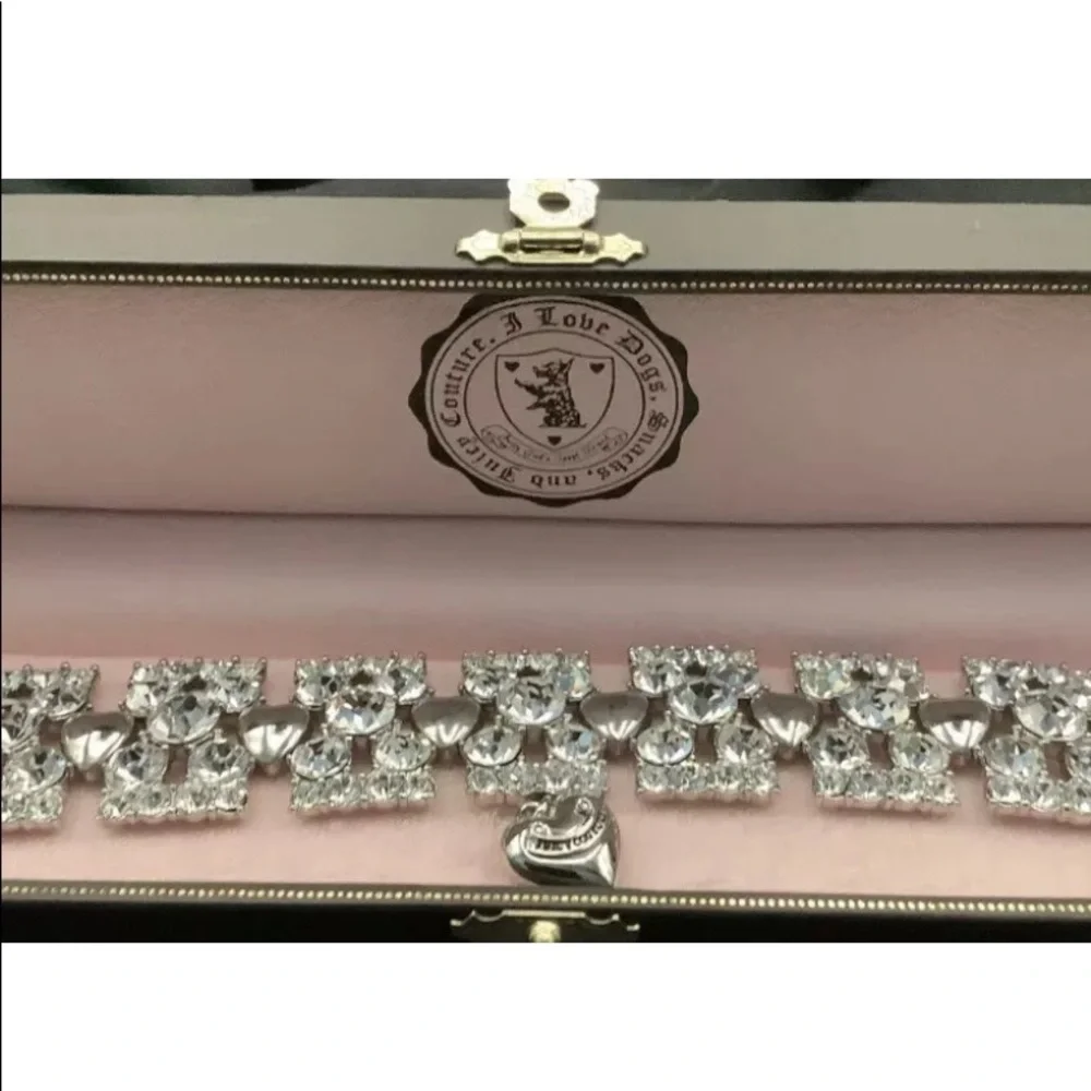 JUICY COUTURE DOGGY COUTURE DIAMOND NECKLACE NEW COLLAR RHINESTONE SWAROVSKI
